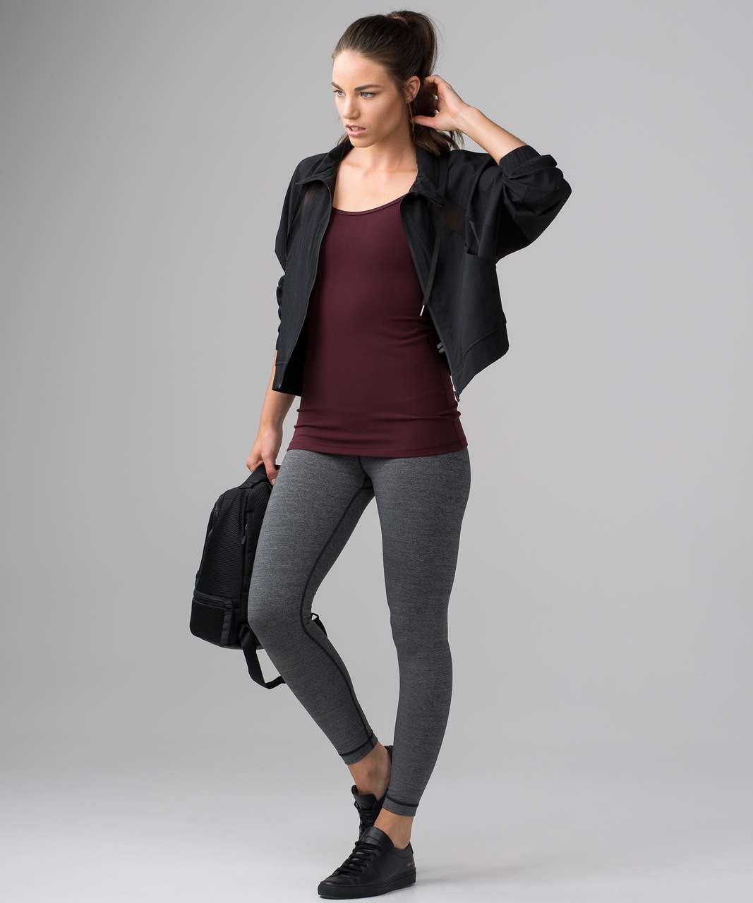 Lululemon Power Y Tank - Bordeaux Drama