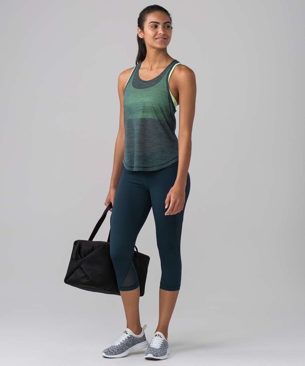 Lululemon Long Distance Tank - Heathered Submarine