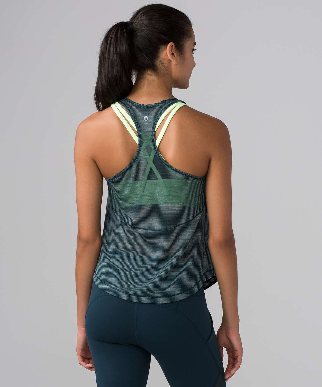 Lululemon Long Distance Tank - Heathered Submarine