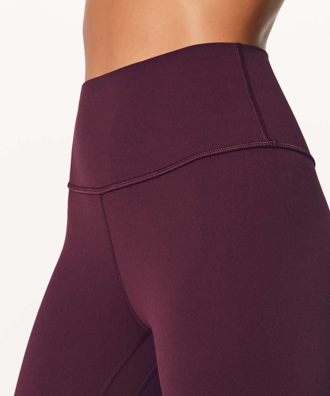 Lululemon Single Lined Align Crop Leggings 23 inch Burgundy Dark Purple