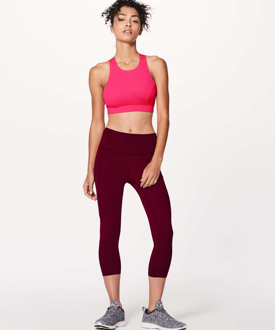 Lululemon Fast & Free Bra (Nulux) - Razzle - lulu fanatics