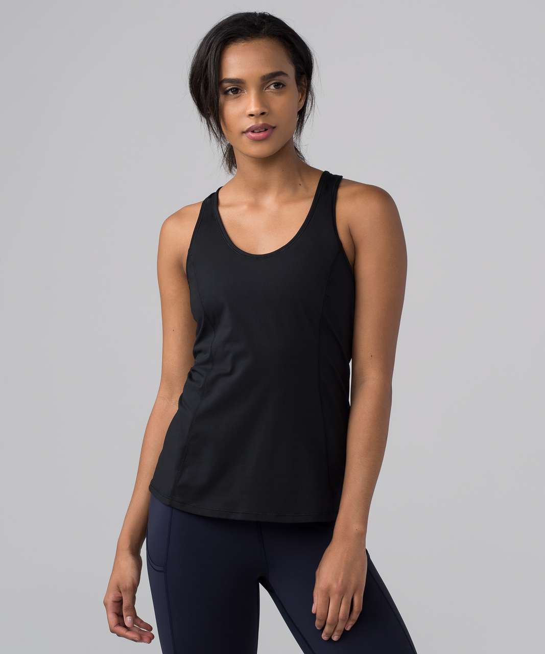 Lululemon Goal Crusher Tank (Stripe) - Black