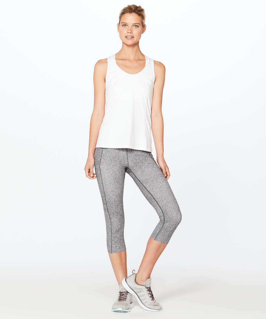 Lululemon Goal Crusher Tank (Stripe) - White