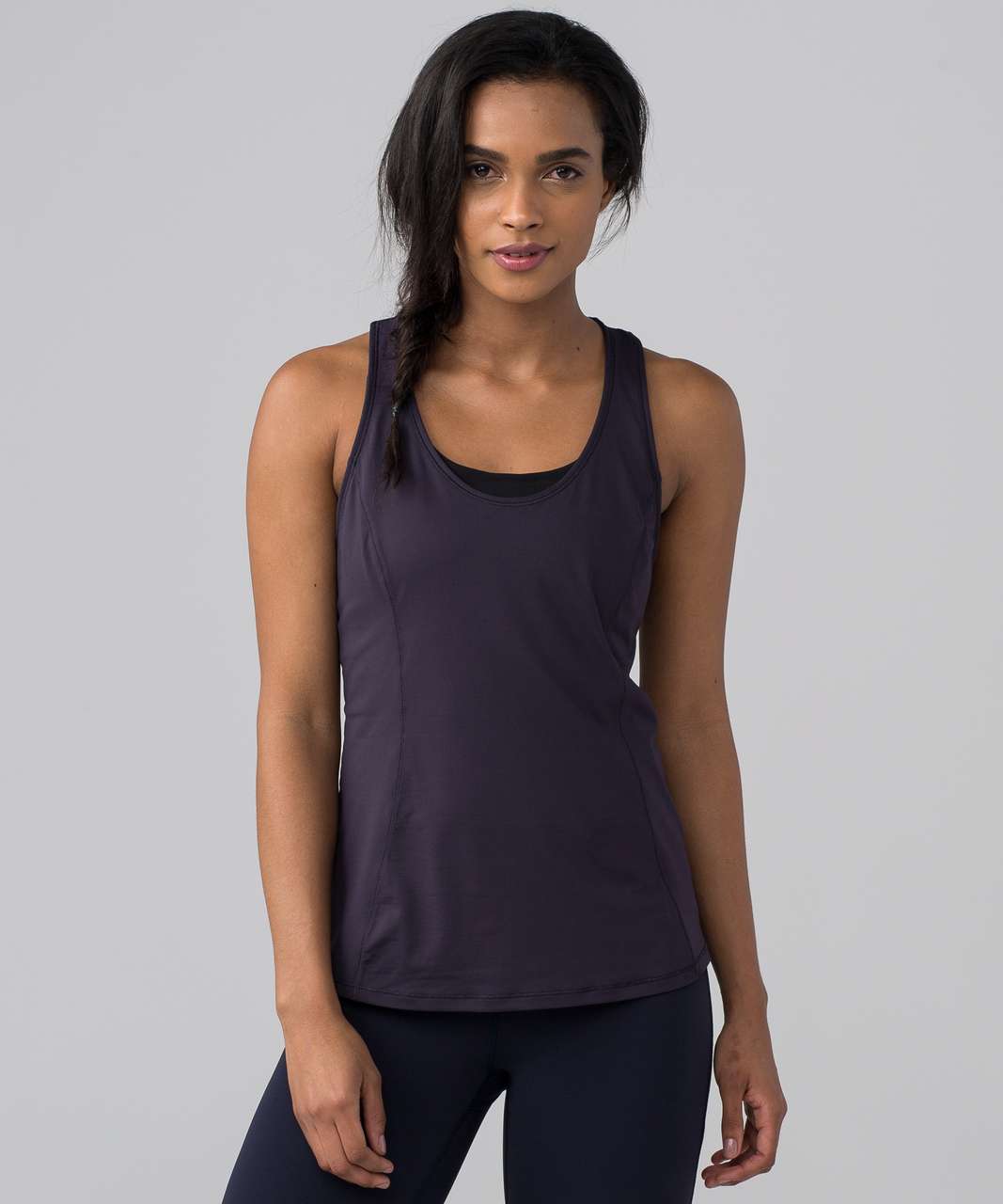 Lululemon Goal Crusher Tank (Stripe) - Boysenberry