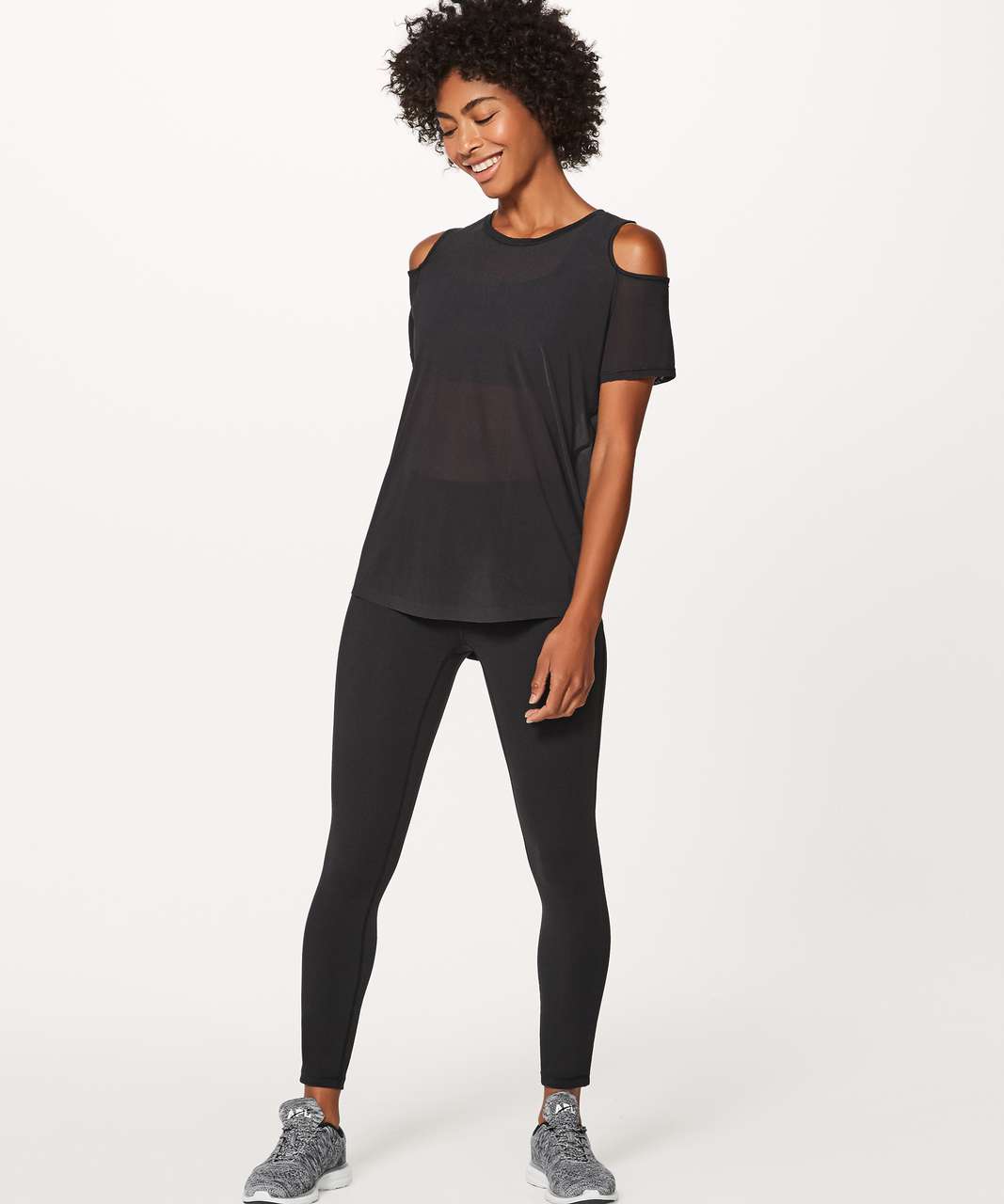 Lululemon Ready Set Go Short Sleeve - Black - lulu fanatics