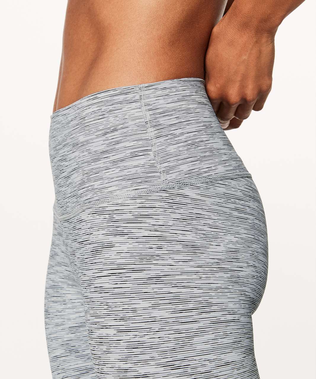 Lululemon Wunder Under Crop (Hi-Rise) (Luxtreme) - Wee Are From Space Ice Grey Alpine White