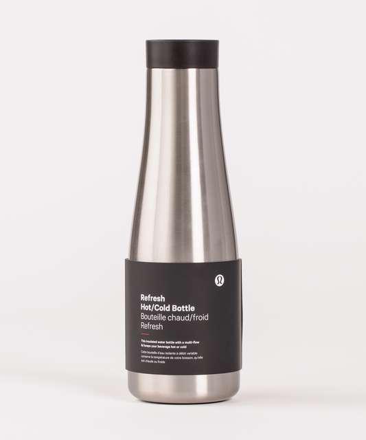 Lululemon Refresh Hot/Cold Bottle - White - lulu fanatics