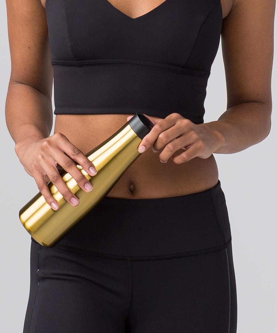 Lululemon Stay Hot Keep Cold Bottle NWT Brushed Gold Stainless Water Bottle