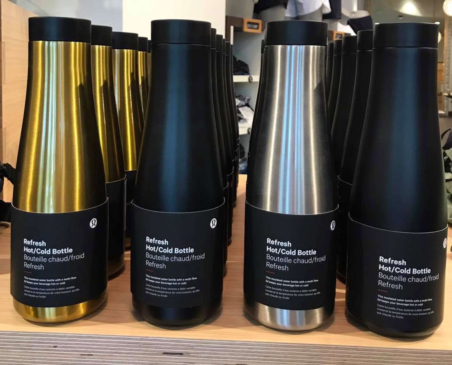 Lululemon Refresh Hot/Cold Bottle - Brushed Gold