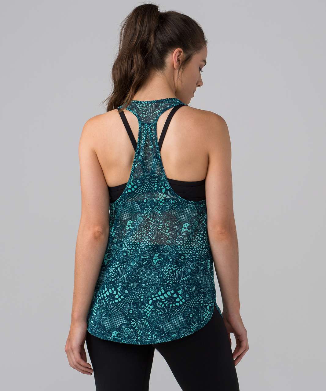 Lululemon 105 Singlet - Pretty Lace Bali Breeze Alberta Lake