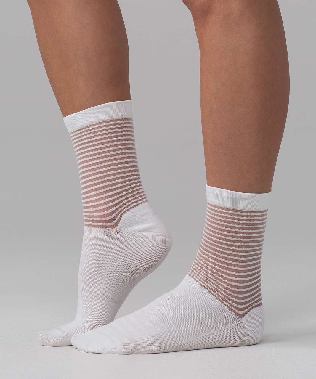 Lululemon Light On Your Toes Sock - White (Striped)