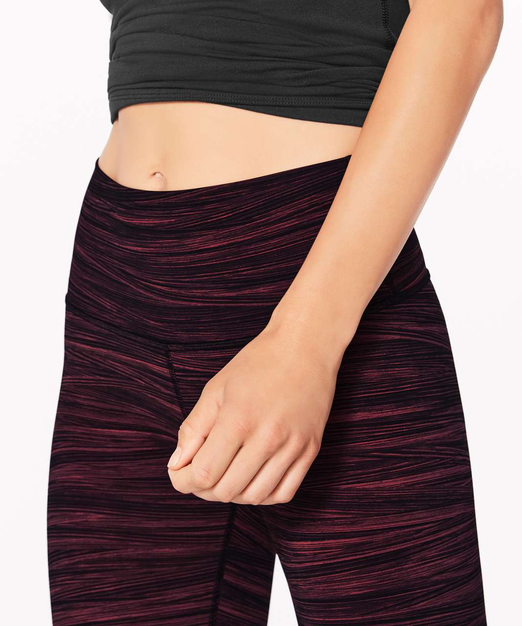 Lululemon Wunder Under Hi-Rise 1/2 Tight *Full-On Luxtreme 17" - Low Tide Blush Berry Black