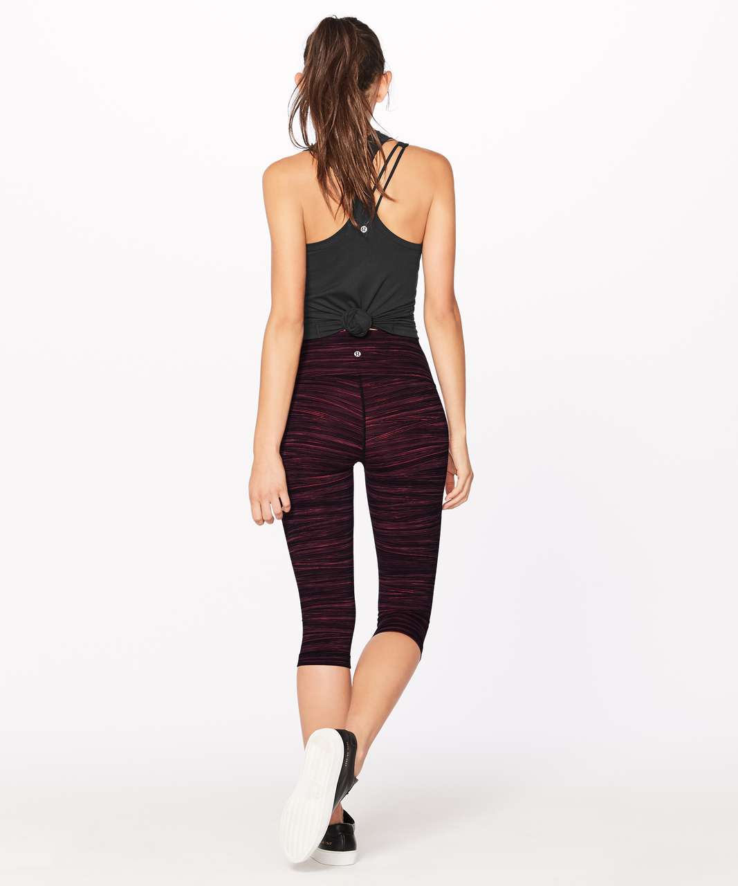 Lululemon Wunder Under Hi-Rise 1/2 Tight *Full-On Luxtreme 17" - Low Tide Blush Berry Black