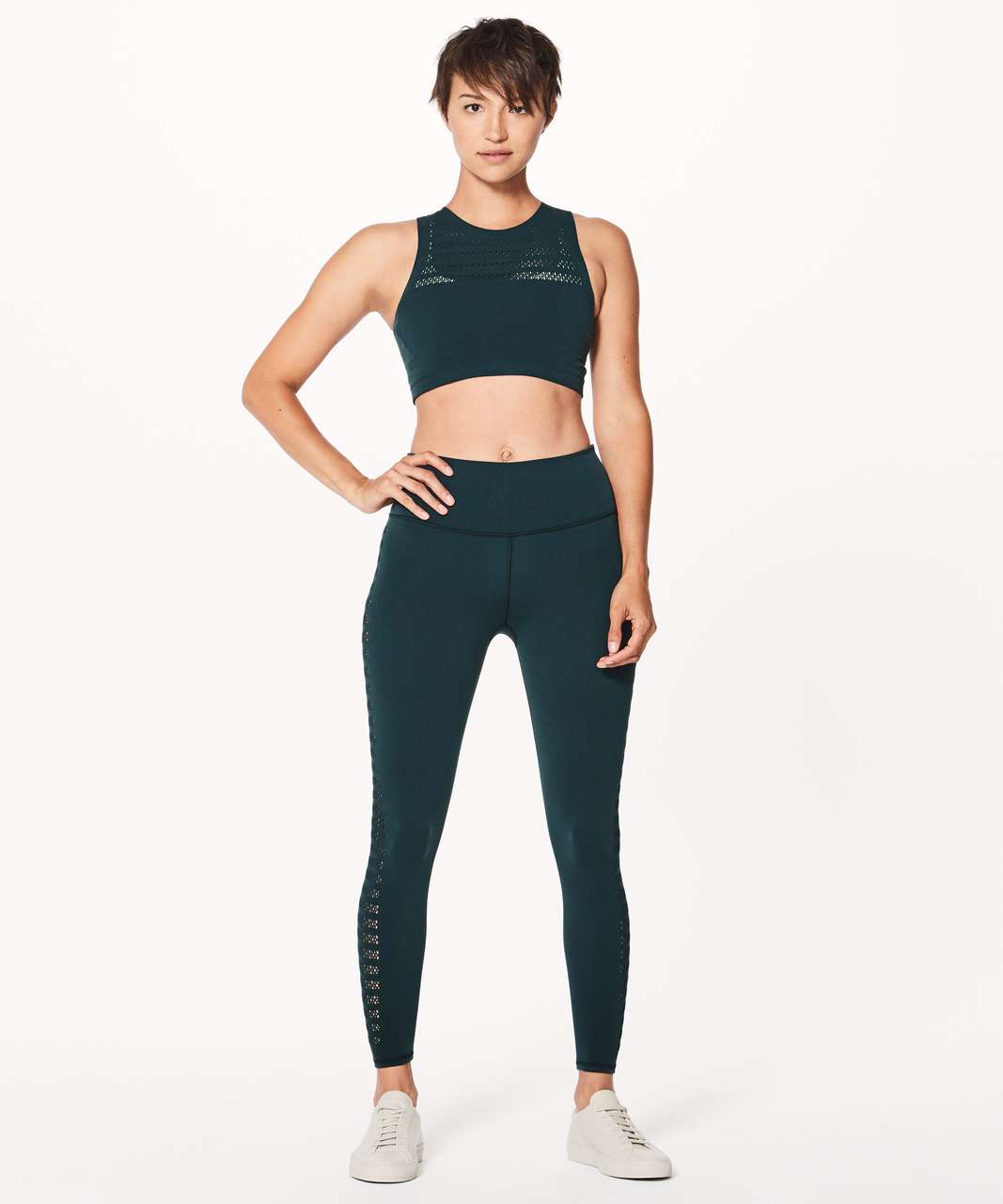 Lululemon Reveal Crop Top - Gem