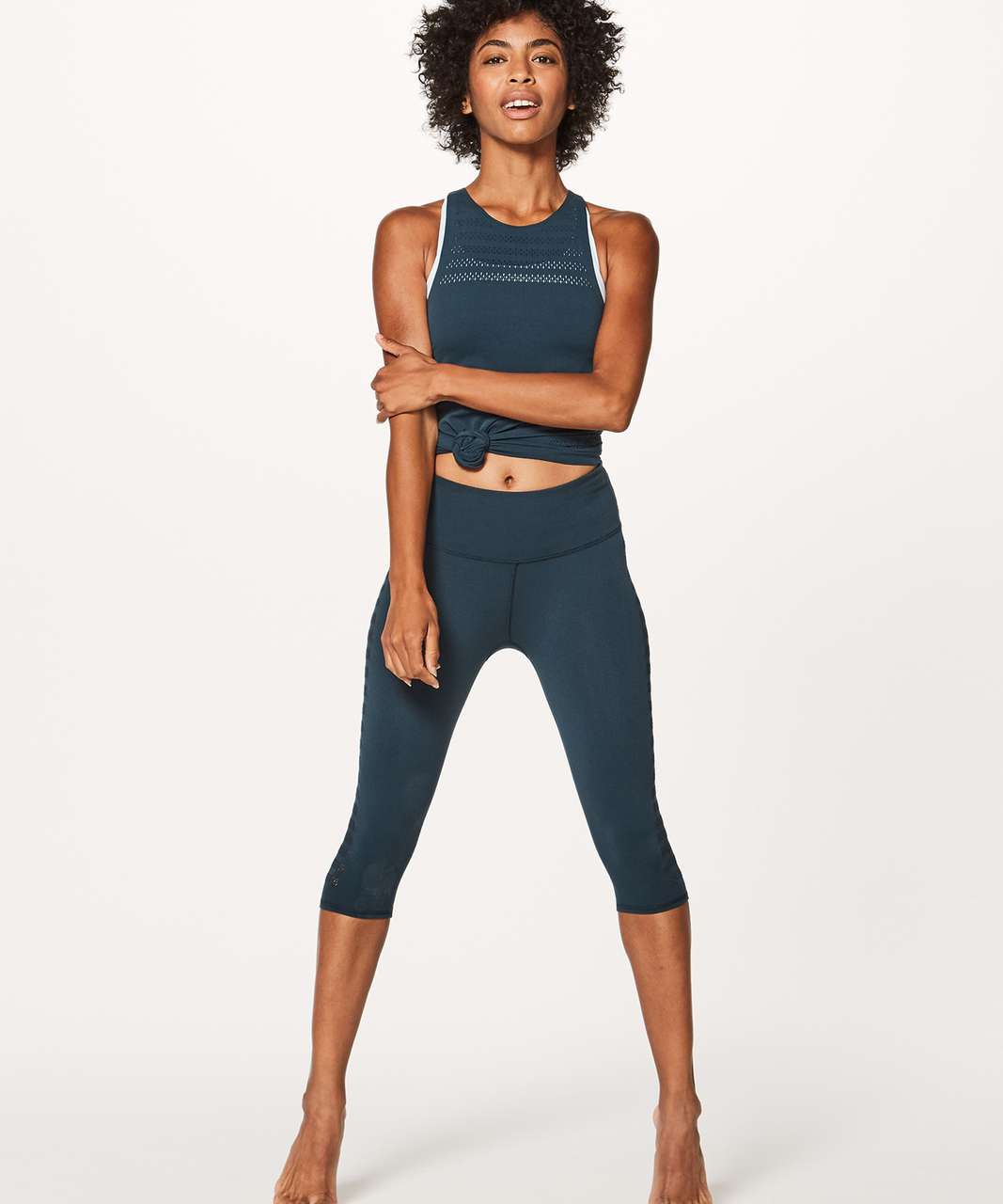 Lululemon Reveal Crop (Stripes 17) - Submarine - lulu fanatics