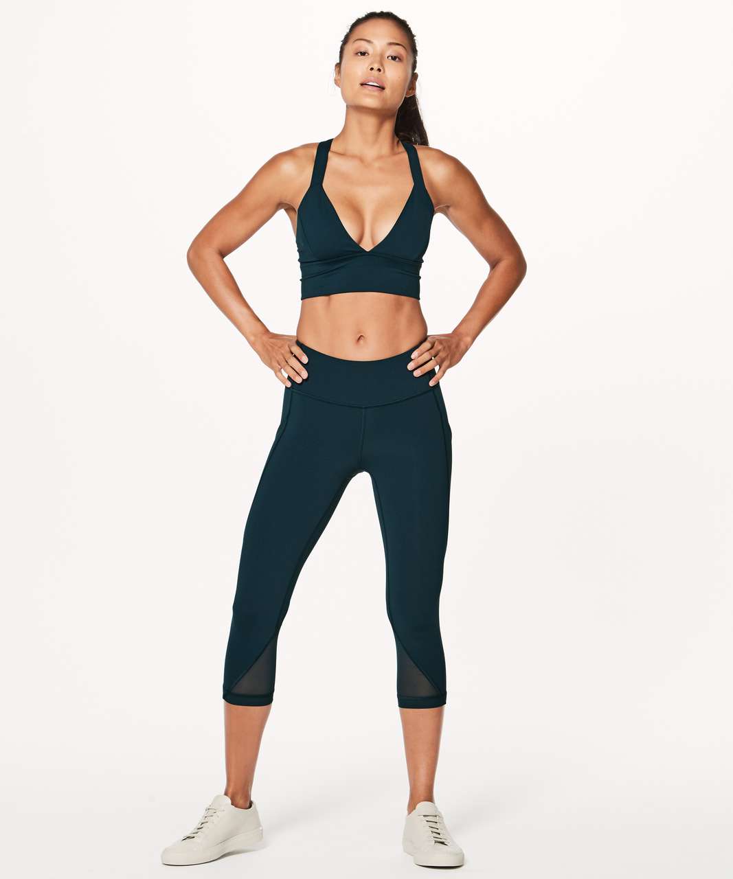 Lululemon Sweat Your Heart Out Crop (21") - Submarine