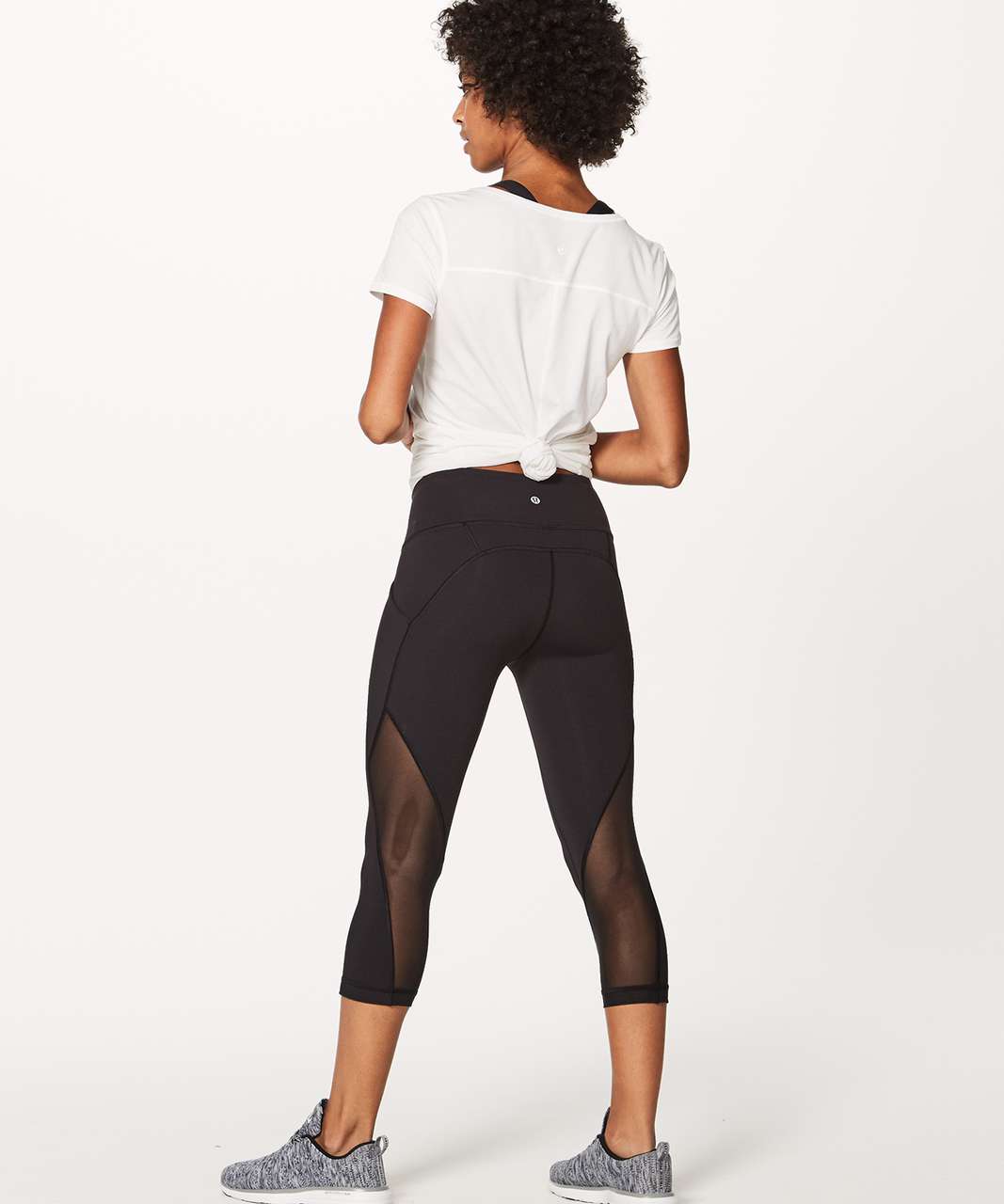 Lululemon Sweat Your Heart Out Crop (21") - Black