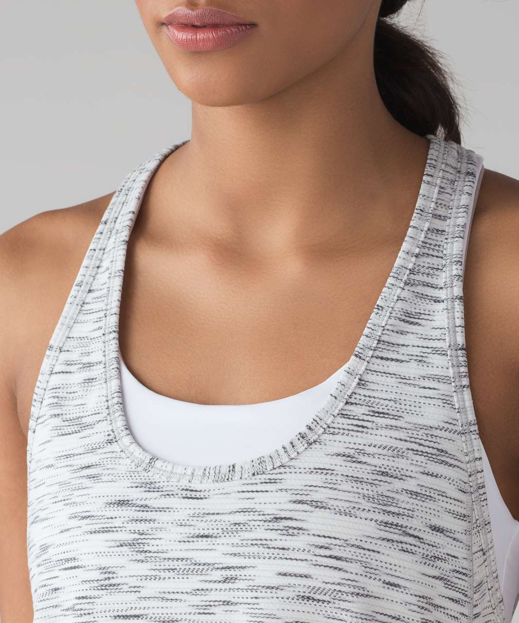 Lululemon Our Sport Tank - Tiger Space Dye Black White - lulu fanatics