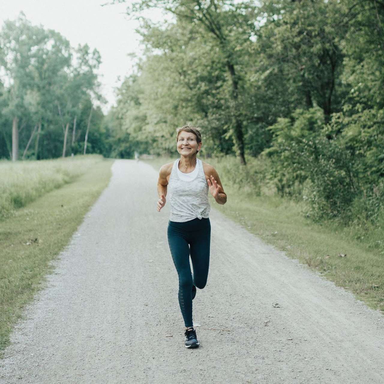 Lululemon Train Times Tank - Tiger Space Dye Black White