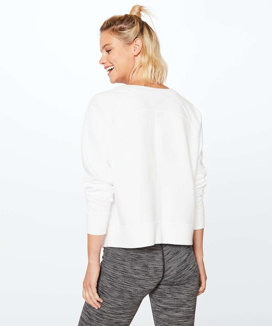 Lululemon Loop Back Crew - White