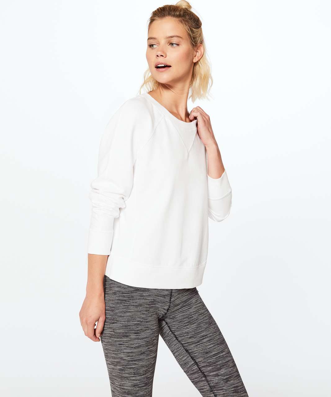 Lululemon Loop Back Crew - White