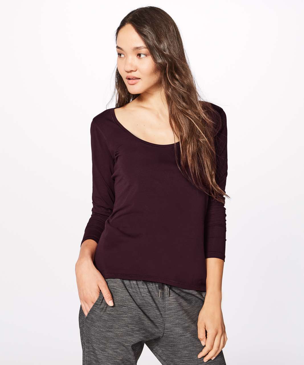 Lululemon Another Round Long Sleeve - Dark Adobe