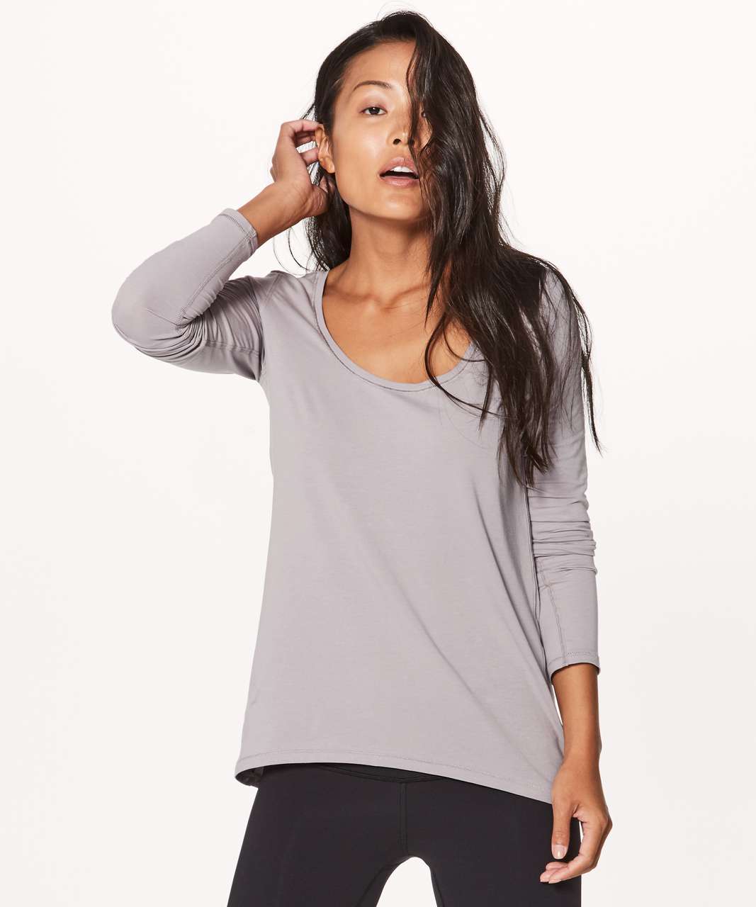 Lululemon Another Round Long Sleeve - Dark Chrome