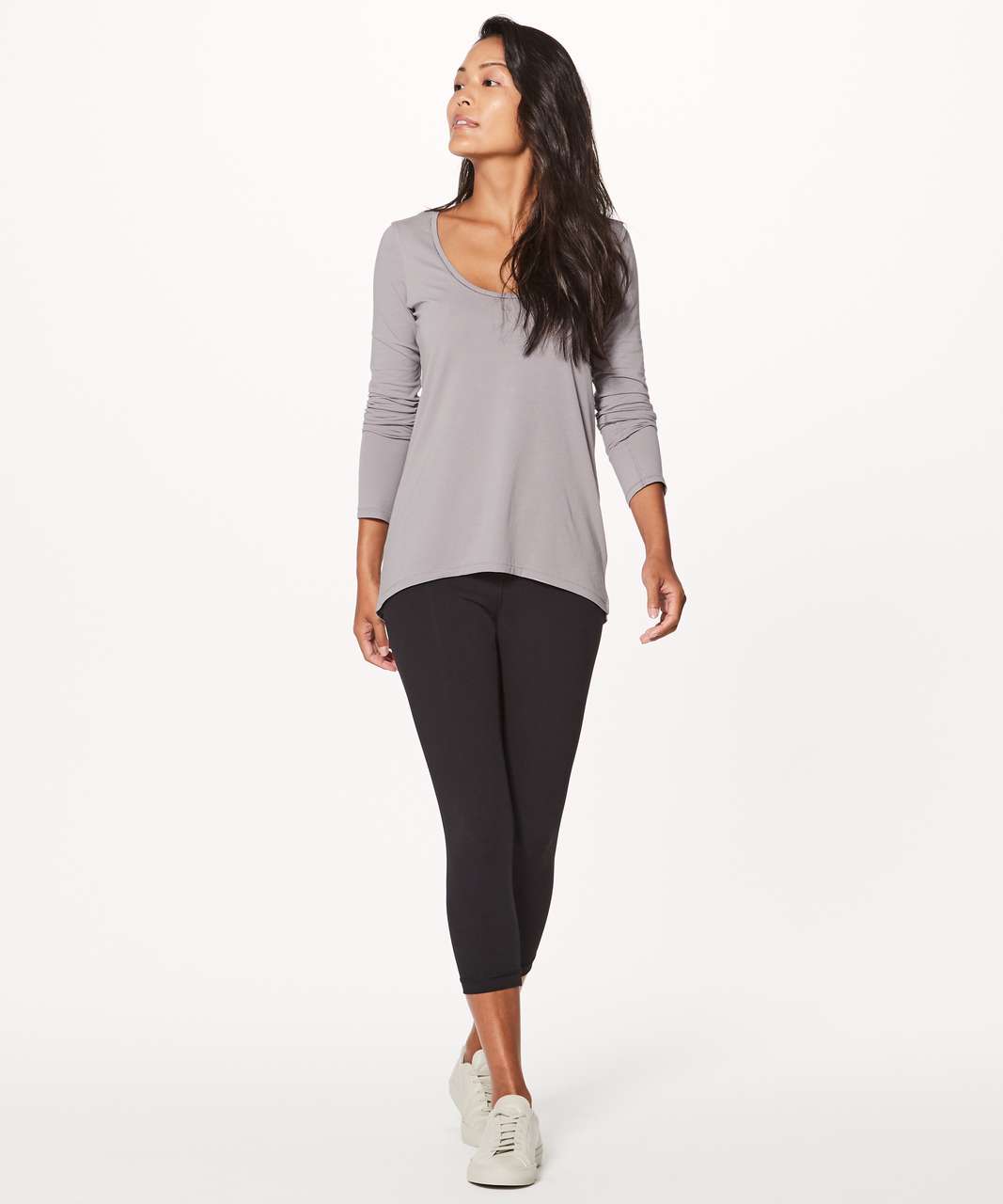 Lululemon Another Round Long Sleeve - Dark Chrome - lulu fanatics