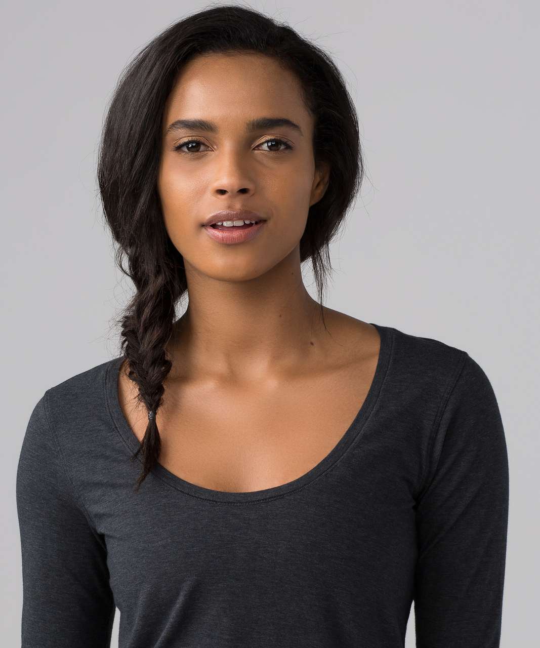 Lululemon Another Round Long Sleeve - Heathered Black