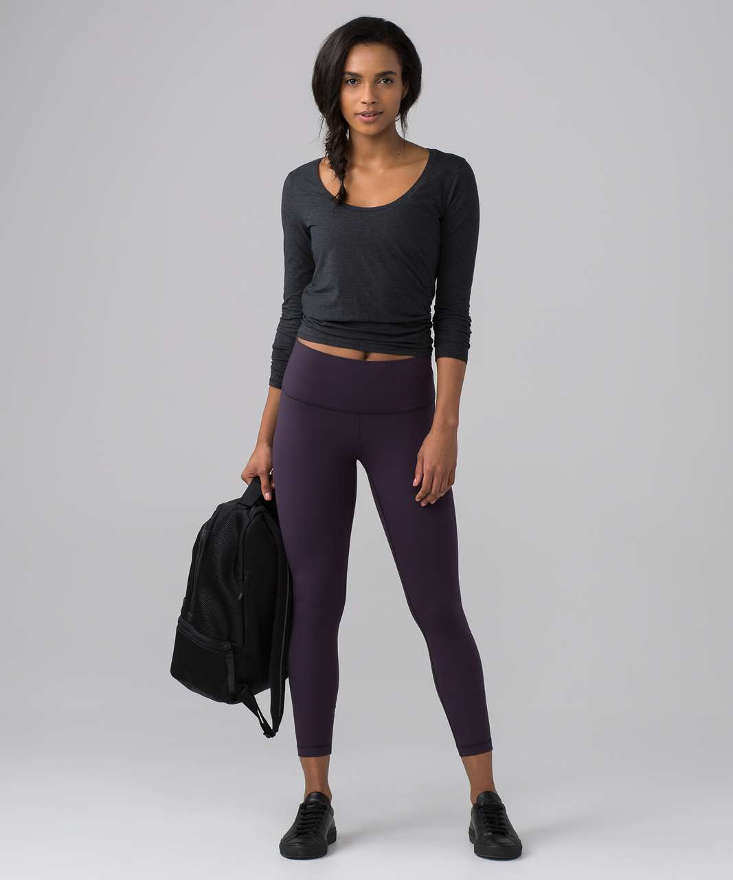 Lululemon Another Round Long Sleeve - Heathered Black