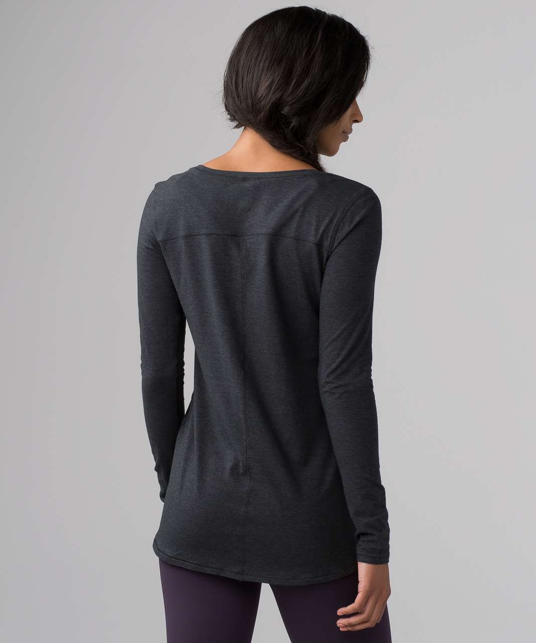 Lululemon Another Round Long Sleeve - Heathered Black