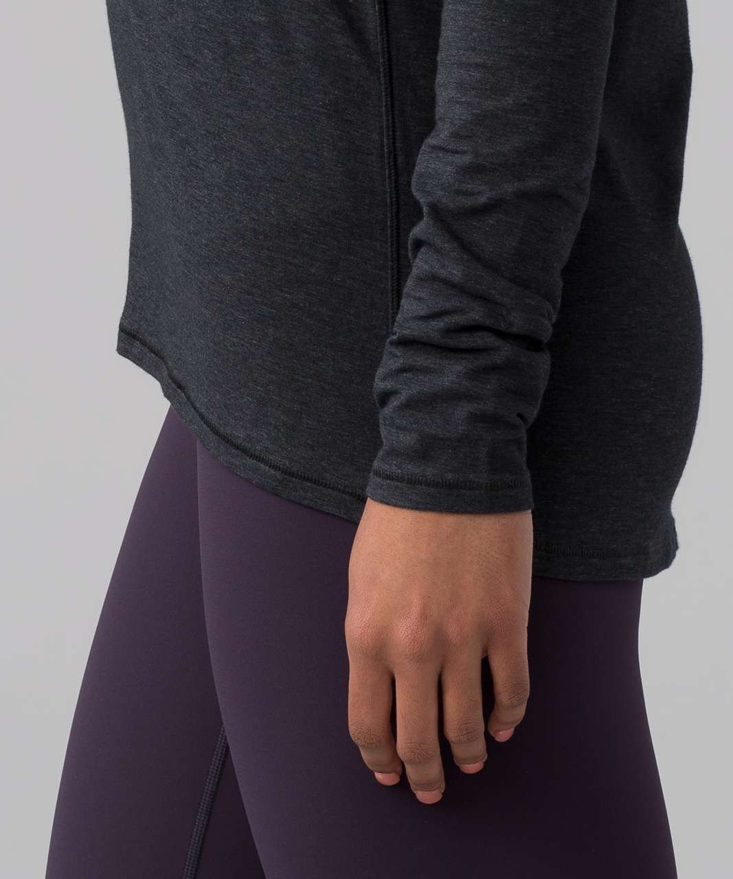 Lululemon Another Round Long Sleeve - Heathered Black