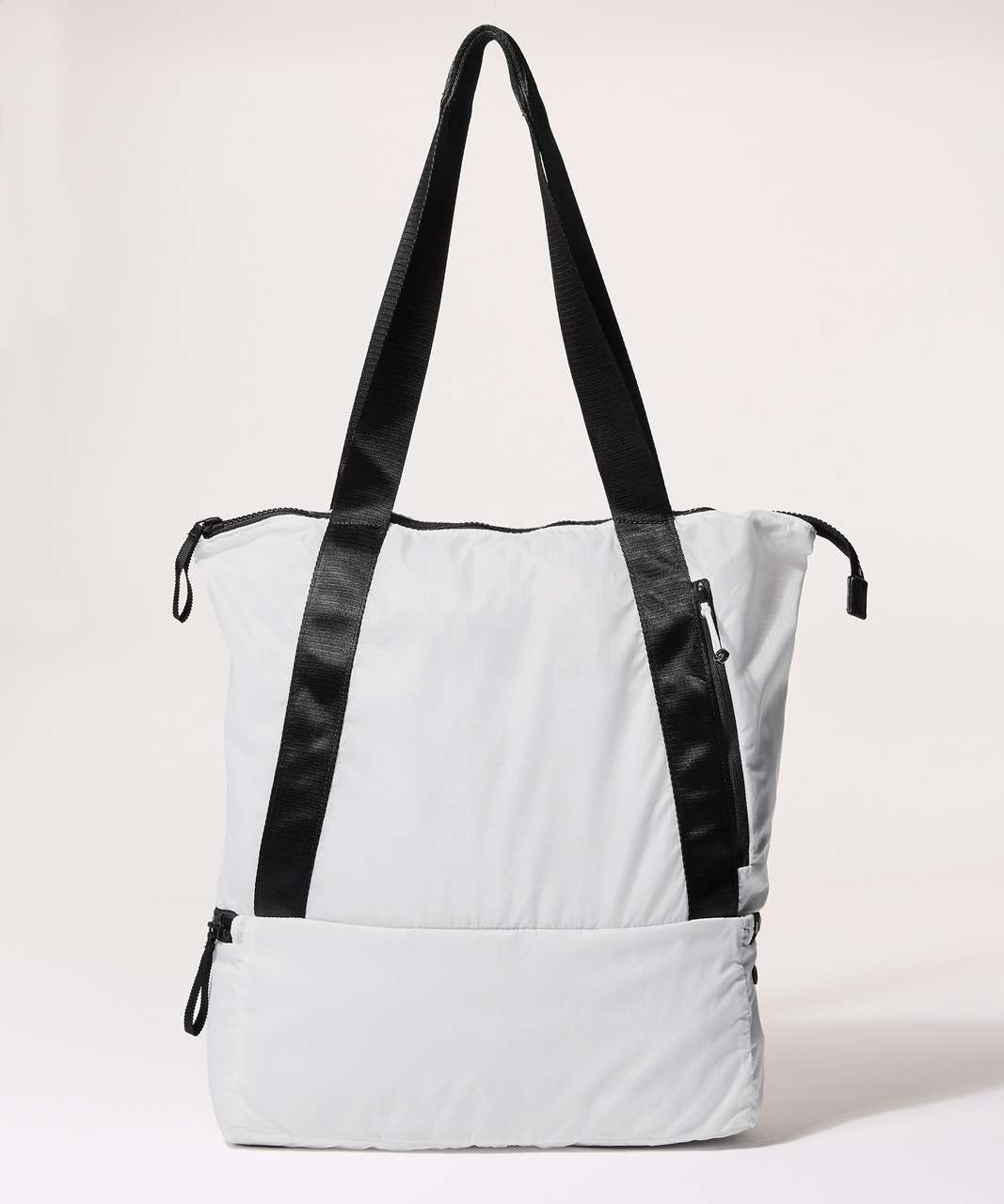 Lululemon Daily Multi-Pocket Canvas Tote Bag 20L - White/Natural/Medium Forest Cotton Fabric