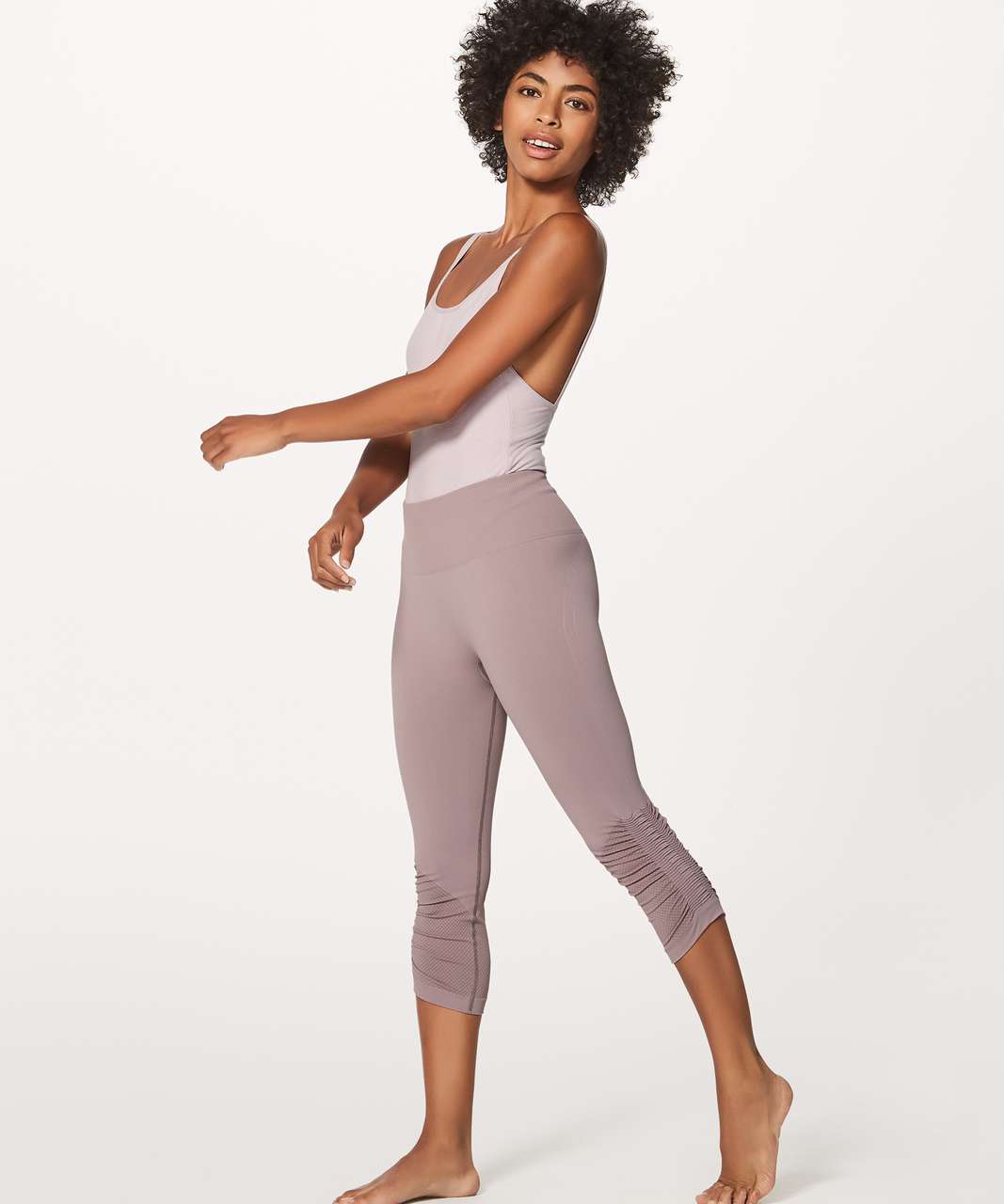 Lululemon Awakening Crop *Taryn Toomey Collection 17" - Misty Mauve