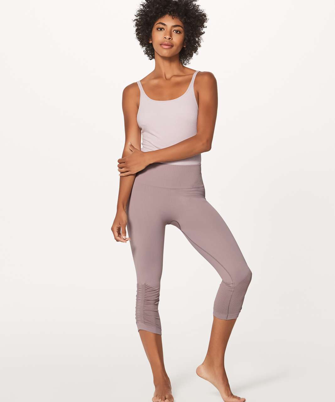 Lululemon Awakening Crop *Taryn Toomey Collection 17" - Misty Mauve