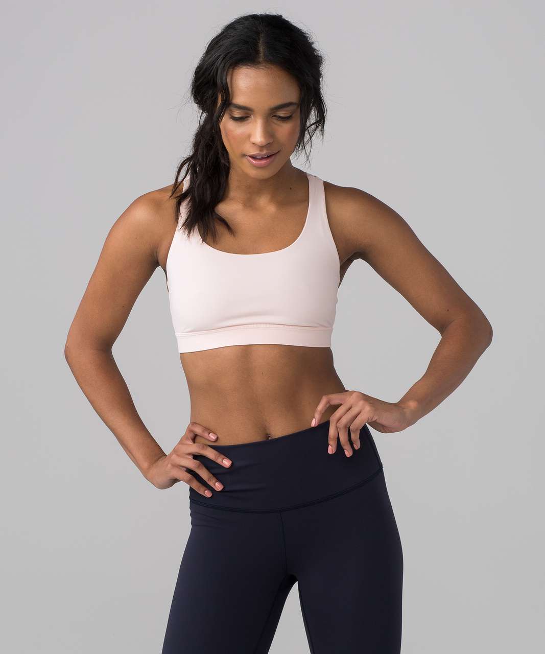 Lululemon Free To Be Serene Bra High Neck *Light Support, C/D Cup - Misty  Pink - lulu fanatics