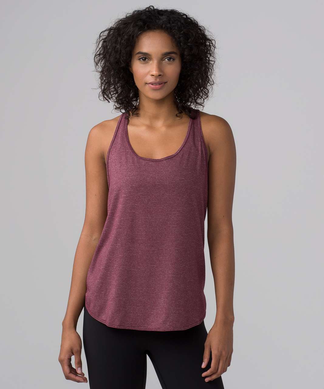 Lululemon 105 Singlet - Heathered Bordeaux Drama