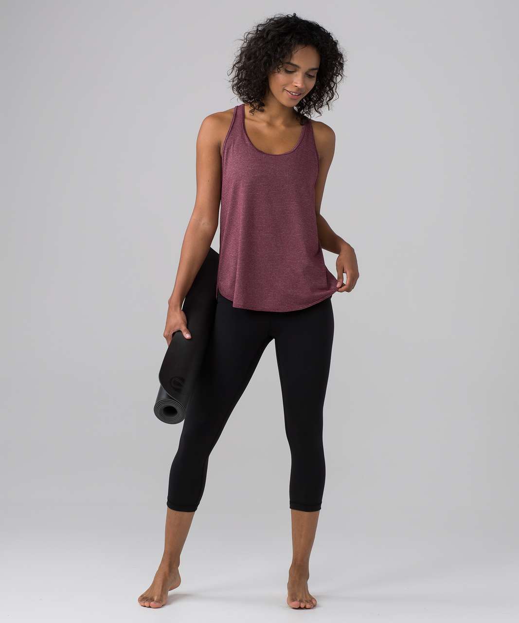 Lululemon 105 Singlet Heathered Bordeaux Drama Lulu Fanatics 2596