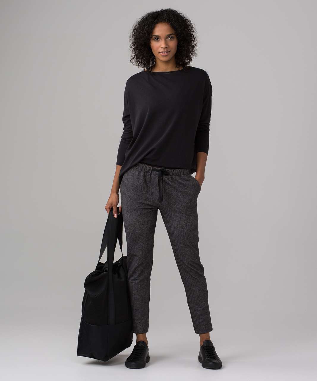 Lululemon Jet Crop Slim Herringbone In Neck