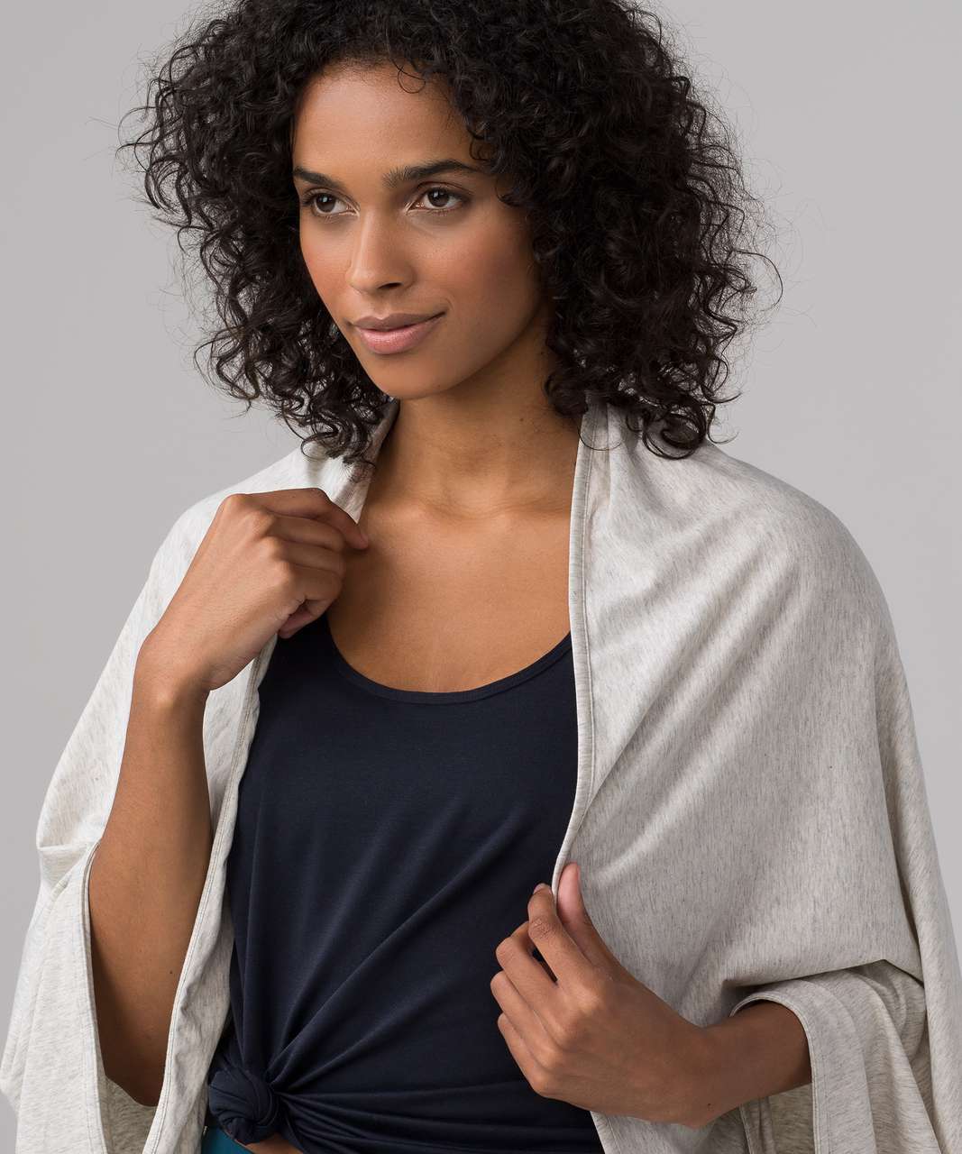 Lululemon Sage Scarf (Cotton) - Heathered Light Grey