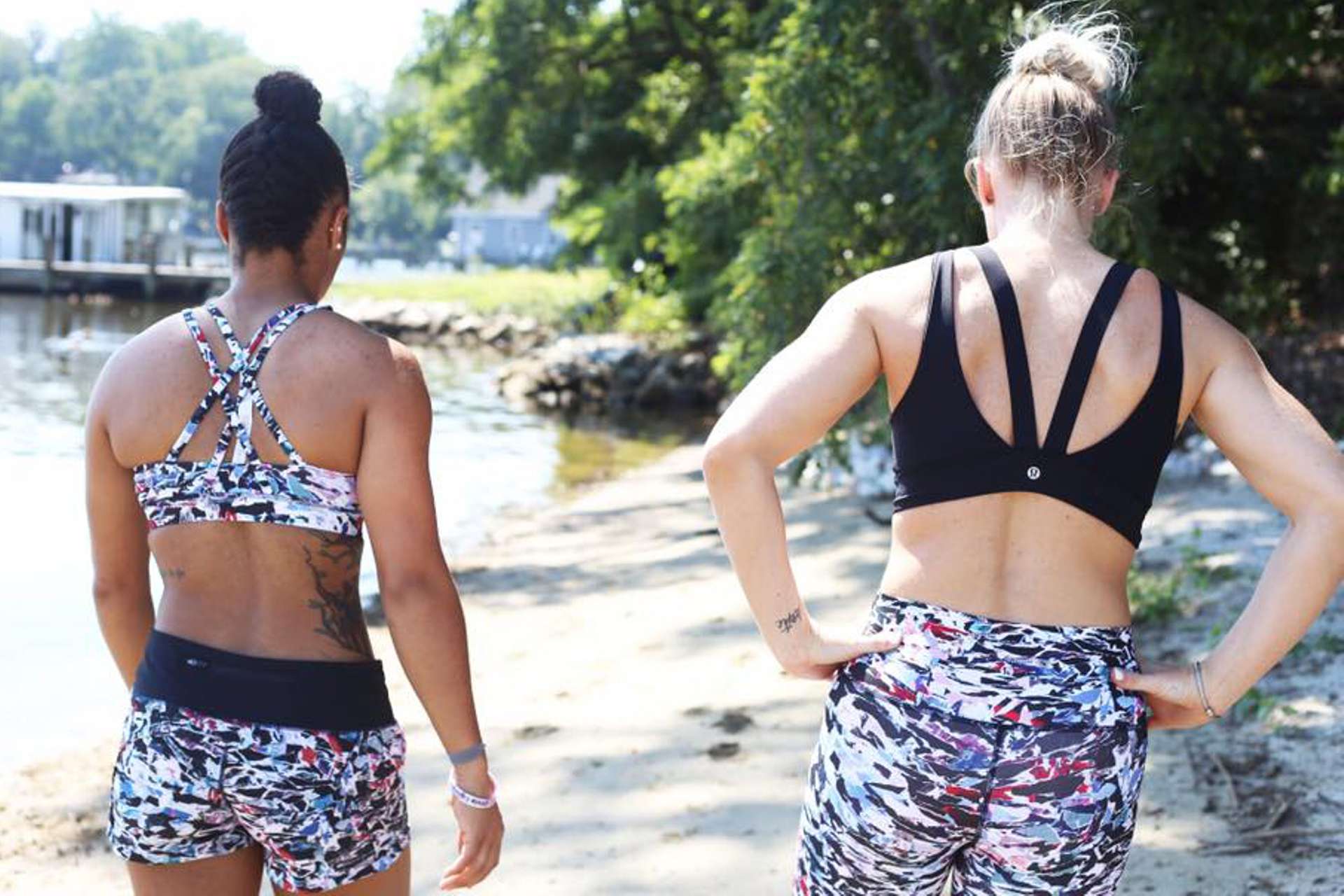 Lululemon Stash N' Run Bra - Sunrise Silhouette Multi - lulu fanatics