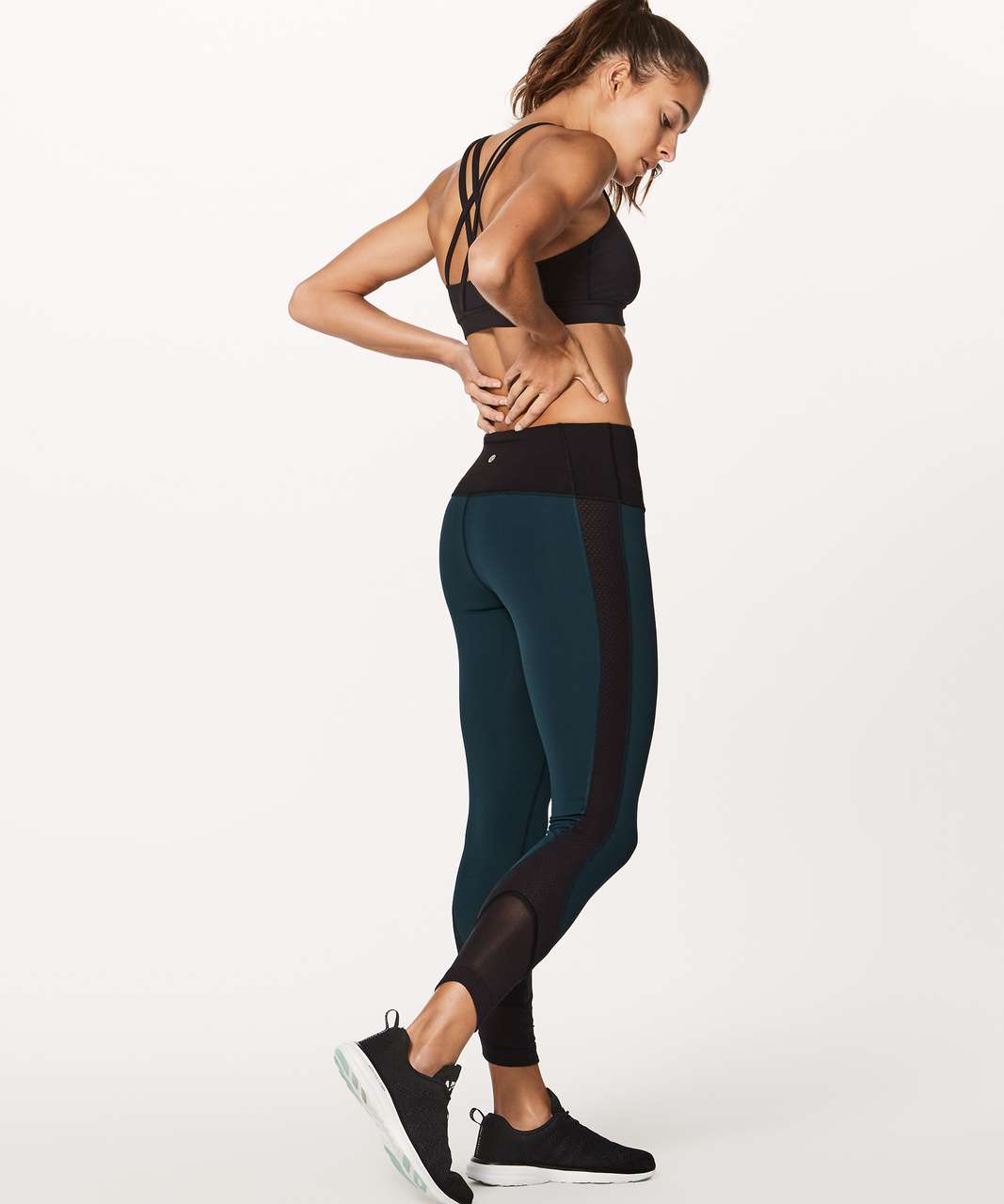 Lululemon Ready Set Go 7/8 Tight (25) - Dark Adobe / Black - lulu