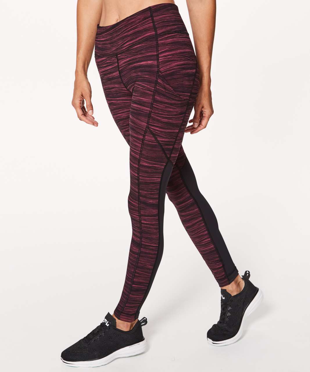 Lululemon Speed Tight V (29) - Low Tide Blush Berry Black / Black - lulu  fanatics