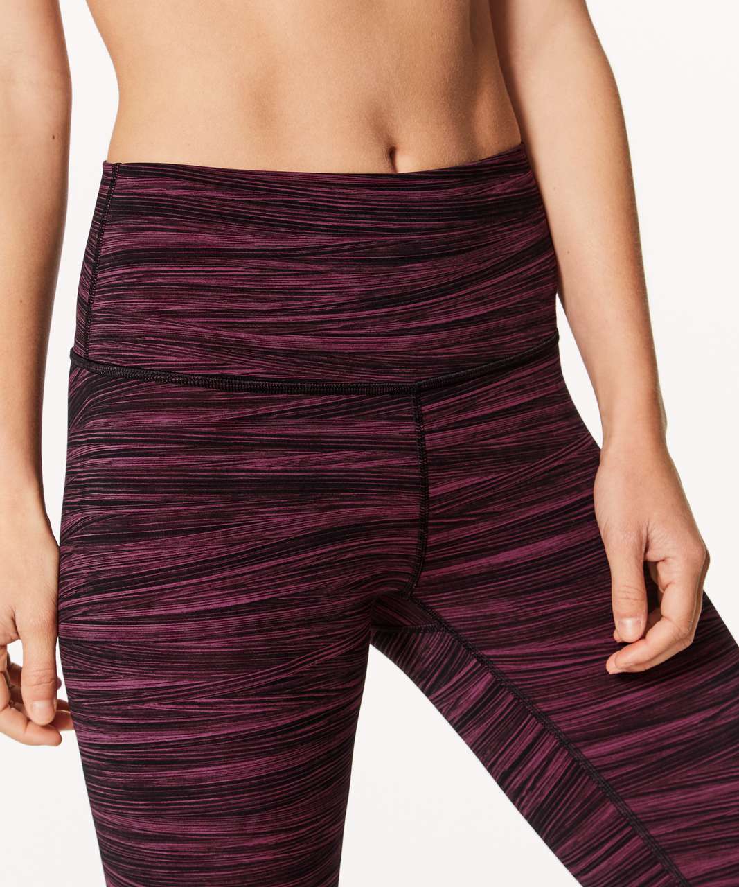 Lululemon Wunder Under Hi-Rise 7/8 Tight (Full-On Luxtreme 25") - Low Tide Blush Berry Black