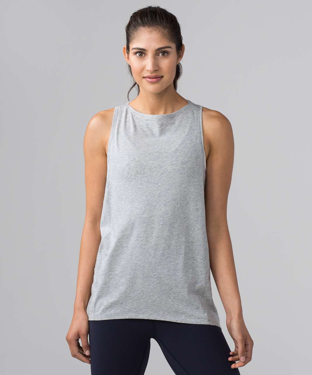 Lululemon Back In Action Tank - Heathered Core Light Grey