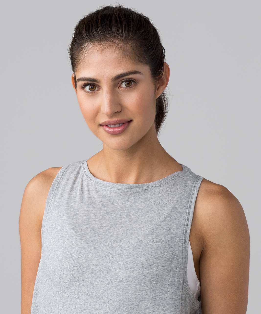 Lululemon Back In Action Tank - Heathered Core Light Grey