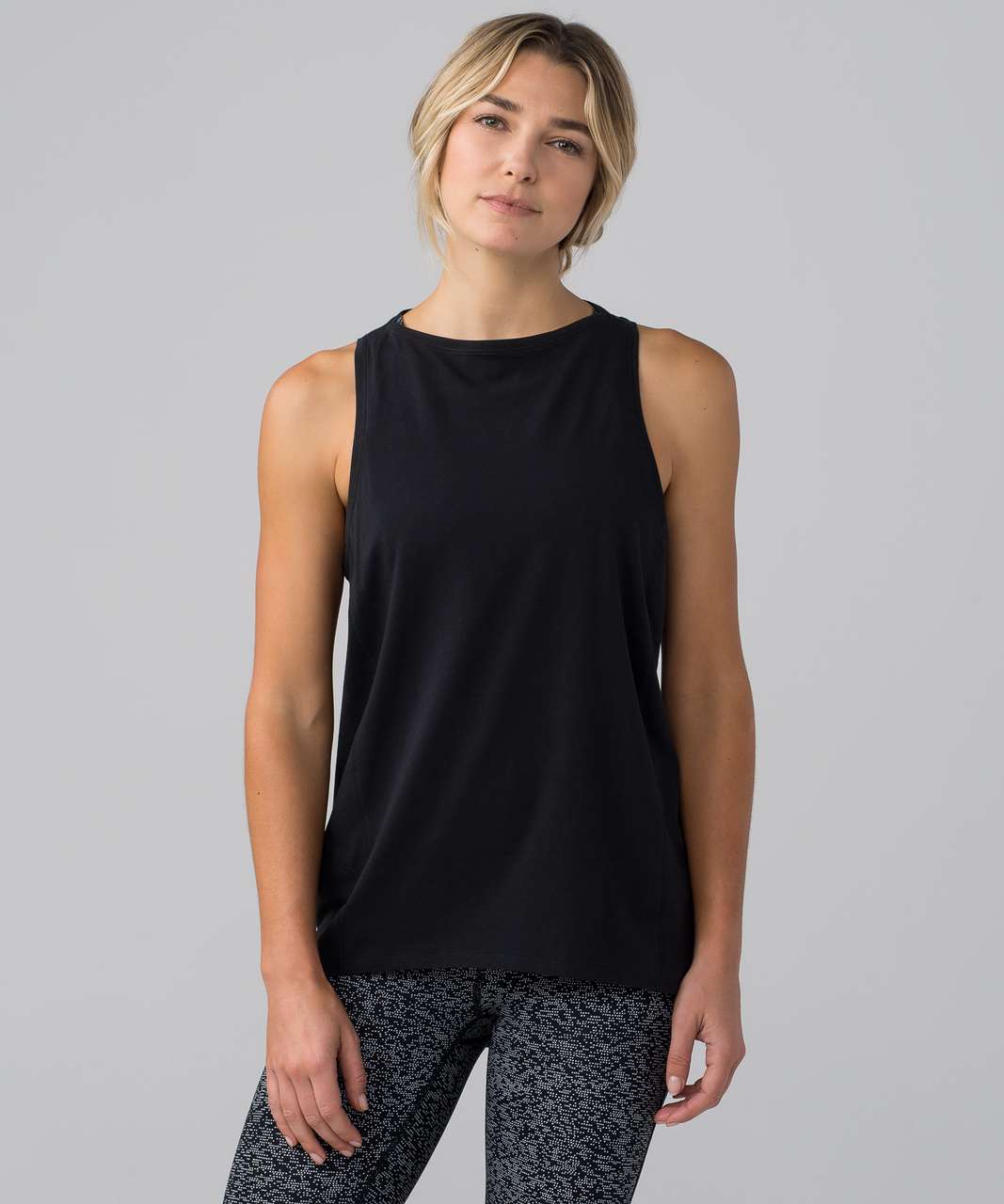 Lululemon Mesh-Back Training Cropped Tank Top - Graphite Grey - lulu  fanatics