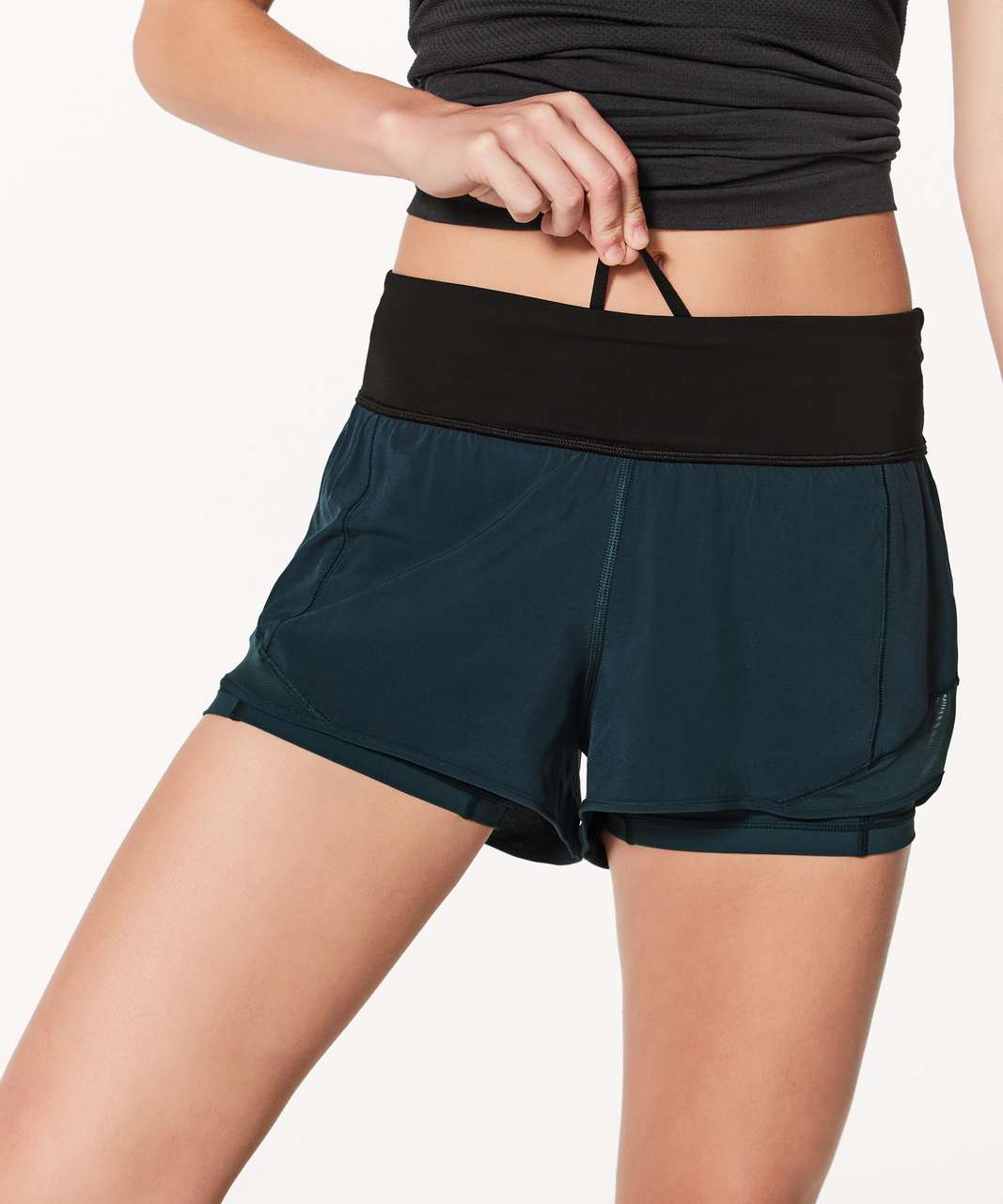 Lululemon Hotty Hot Short (Naked 4) - Submarine / Black - lulu