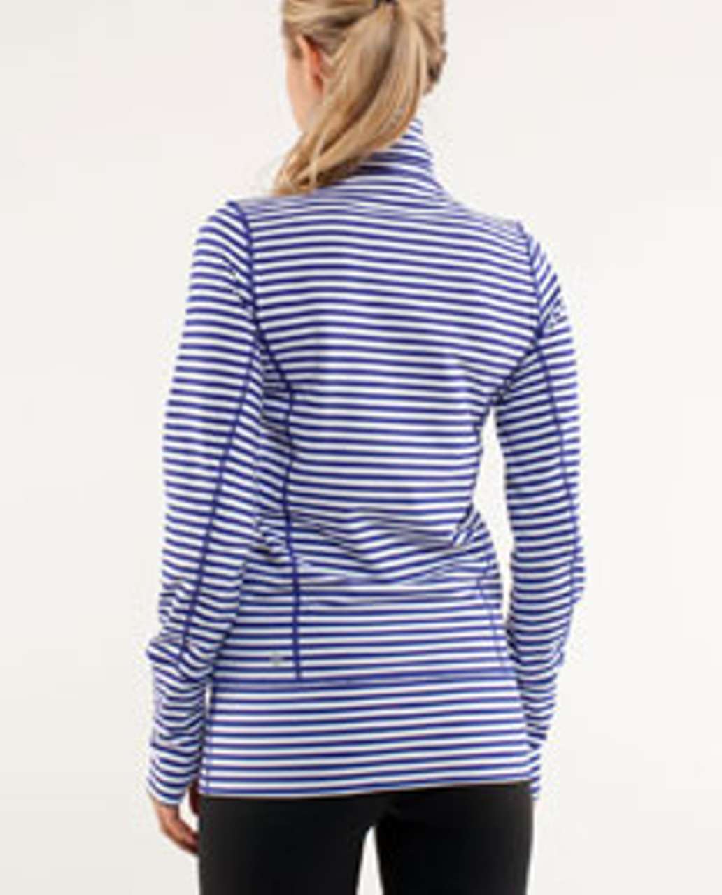 Lululemon In Stride Jacket - Pigment Blue White Narrow Bold Stripe