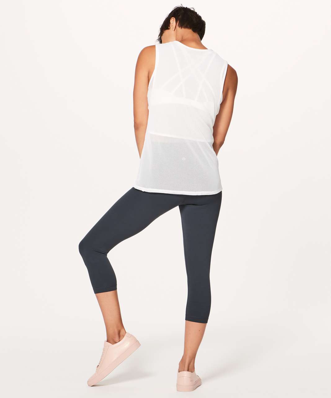 Lululemon Mesh on Mesh Tank - White